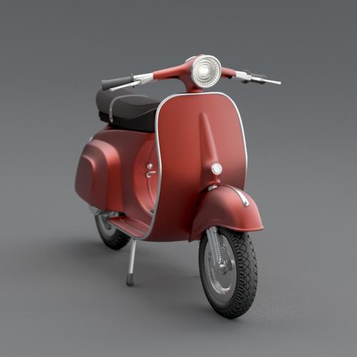 Vespa - High poly model preview image
